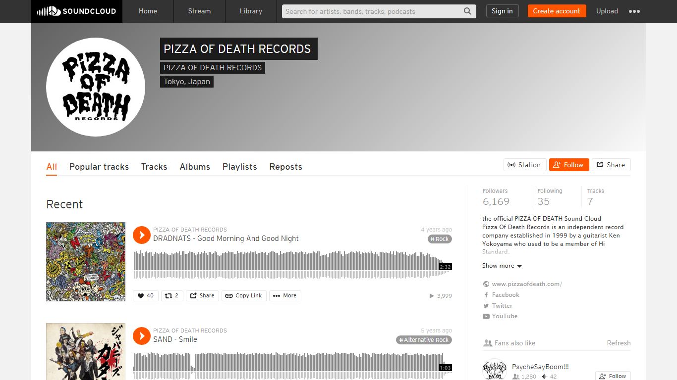 Stream PIZZA OF DEATH RECORDS music | Listen to songs ...